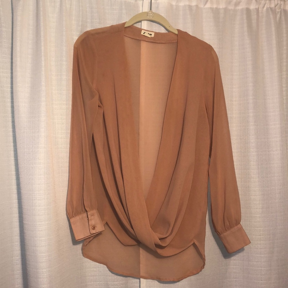 Shear Peach Blouse
